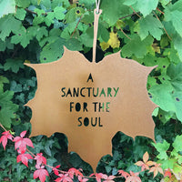 LEAF GARDEN ORNAMENT | A SANCTUARY FOR THE SOUL-Home Decor-A BLACKBIRD SANG-Coriander