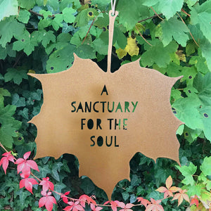 LEAF GARDEN ORNAMENT | A SANCTUARY FOR THE SOUL-Home Decor-A BLACKBIRD SANG-Coriander