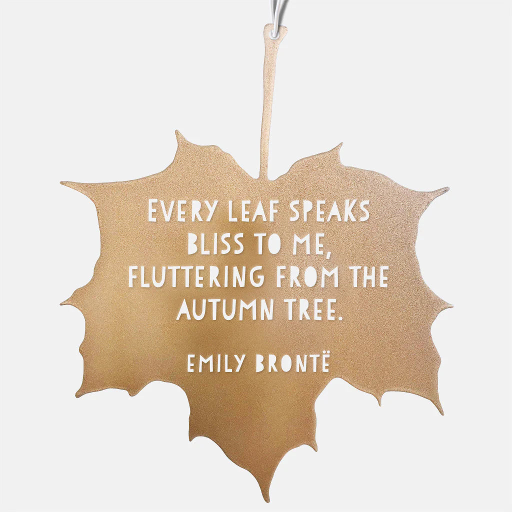 LEAF GARDEN ORNAMENT | EVERY LEAF SPEAKS BLISS TO ME...-Home Decor-A BLACKBIRD SANG-Coriander