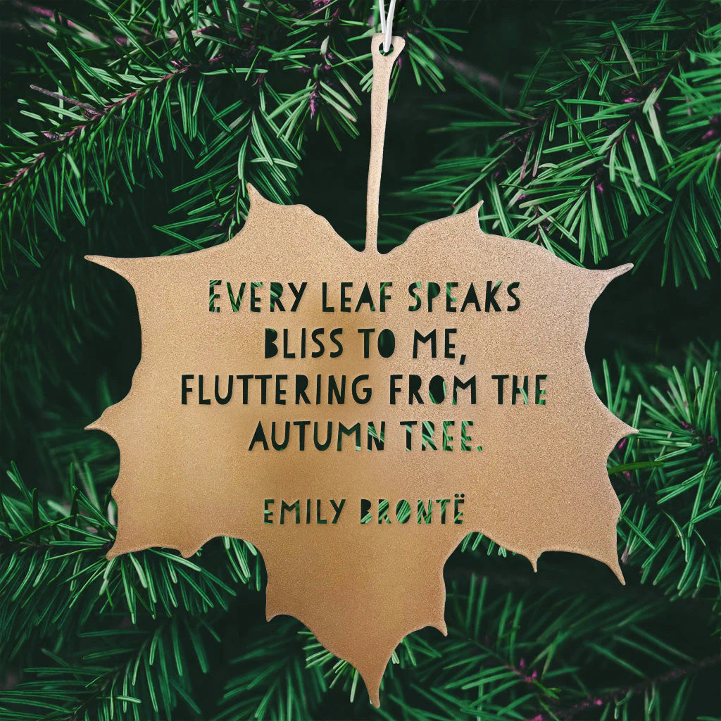 LEAF GARDEN ORNAMENT | EVERY LEAF SPEAKS BLISS TO ME...-Home Decor-A BLACKBIRD SANG-Coriander