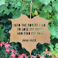 LEAF GARDEN ORNAMENT | INTO THE FOREST I GO...-Home Decor-A BLACKBIRD SANG-Coriander