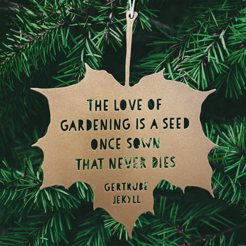 LEAF GARDEN ORNAMENT | THE LOVE OF GARDENING...-Home Decor-A BLACKBIRD SANG-Coriander
