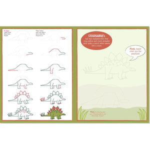 LEARN TO DRAW DINOSAURS-Books & Stationery-PETER PAUPER PRESS-Coriander