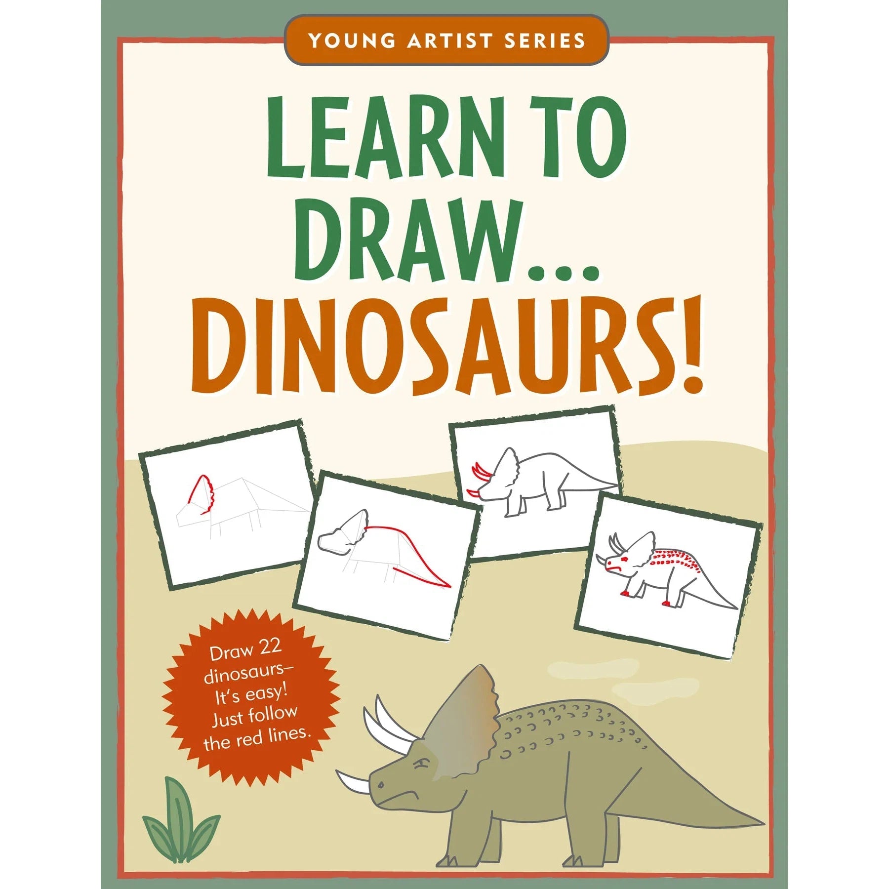 LEARN TO DRAW DINOSAURS-Books & Stationery-PETER PAUPER PRESS-Coriander