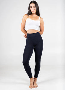 LEGGINGS | FLEECE-LINED-Leggings-CEST MOI-ONE SIZE-HEATHER NAVY-Coriander