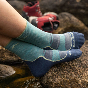 LIGHT HIKER MICRO CREW WOMEN'S SOCKS-Socks & Footwear-DARN TOUGH-Coriander