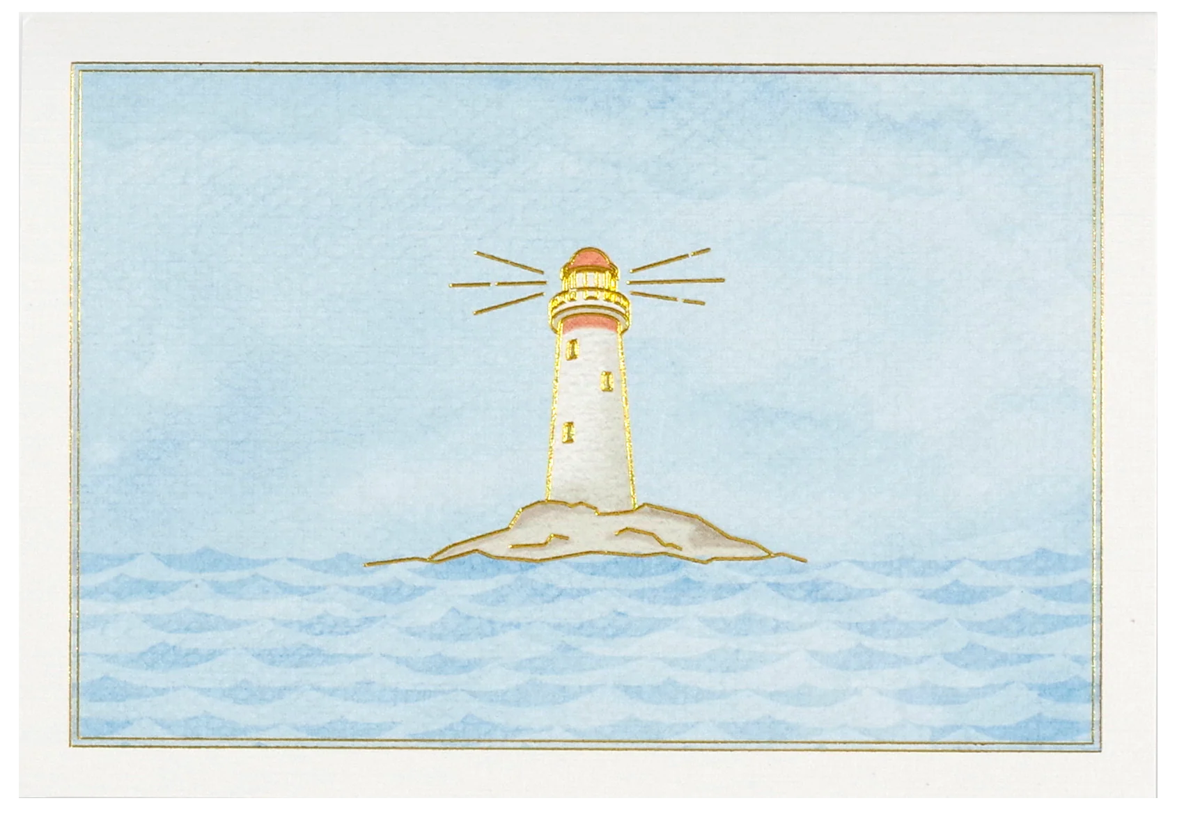 LIGHTHOUSE BOXED NOTECARD SET-Books & Stationery-PETER PAUPER PRESS-Coriander