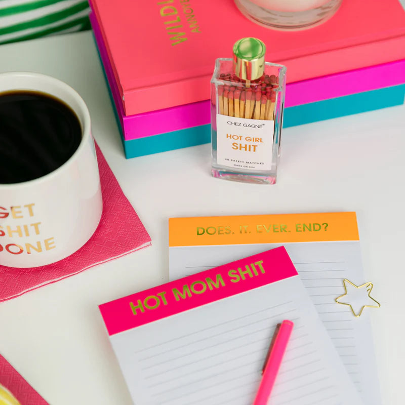 LINED NOTEPAD | DOES IT EVER END?-Books & Stationery-CHEZ GAGNE-Coriander