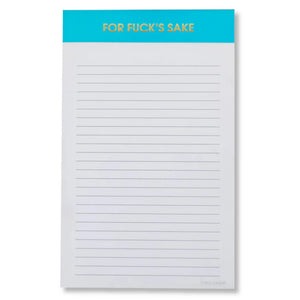 LINED NOTEPAD | FOR F*CK'S SAKE-Books & Stationery-CHEZ GAGNE-Coriander