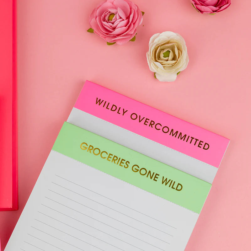 LINED NOTEPAD | GROCERIES GONE WILD-Books & Stationery-CHEZ GAGNE-Coriander