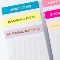 LINED NOTEPAD | REMAINING F*CKS-Books & Stationery-CHEZ GAGNE-Coriander