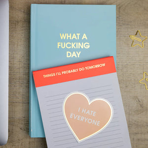 LINED NOTEPAD | THINGS I'LL PROBABLY DO TOMORROW-Books & Stationery-CHEZ GAGNE-Coriander