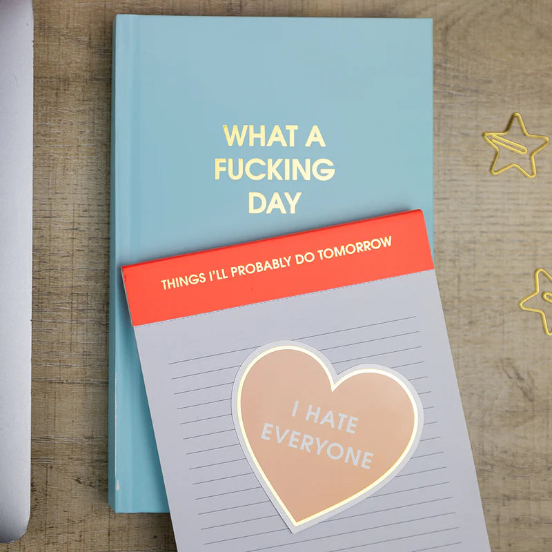 LINED NOTEPAD | THINGS I'LL PROBABLY DO TOMORROW-Books & Stationery-CHEZ GAGNE-Coriander