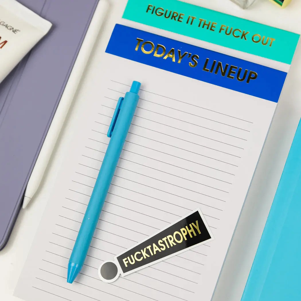 LINED NOTEPAD | TODAY'S LINE UP-Books & Stationery-CHEZ GAGNE-Coriander