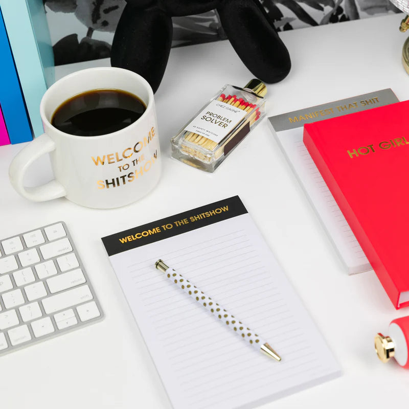 LINED NOTEPAD | WELCOME TO THE SH*TSHOW-Books & Stationery-CHEZ GAGNE-Coriander