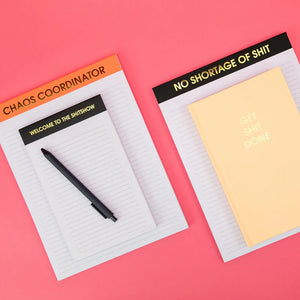 LINED NOTEPAD | WELCOME TO THE SH*TSHOW-Books & Stationery-CHEZ GAGNE-Coriander