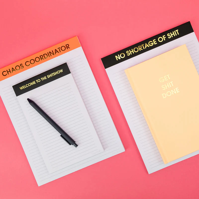 LINED NOTEPAD | WELCOME TO THE SH*TSHOW-Books & Stationery-CHEZ GAGNE-Coriander