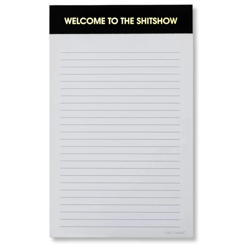 LINED NOTEPAD | WELCOME TO THE SH*TSHOW-Books & Stationery-CHEZ GAGNE-Coriander
