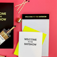 LINED NOTEPAD | WELCOME TO THE SH*TSHOW-Books & Stationery-CHEZ GAGNE-Coriander