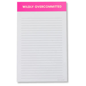 LINED NOTEPAD | WILDLY OVERCOMMITTED-Books & Stationery-CHEZ GAGNE-Coriander