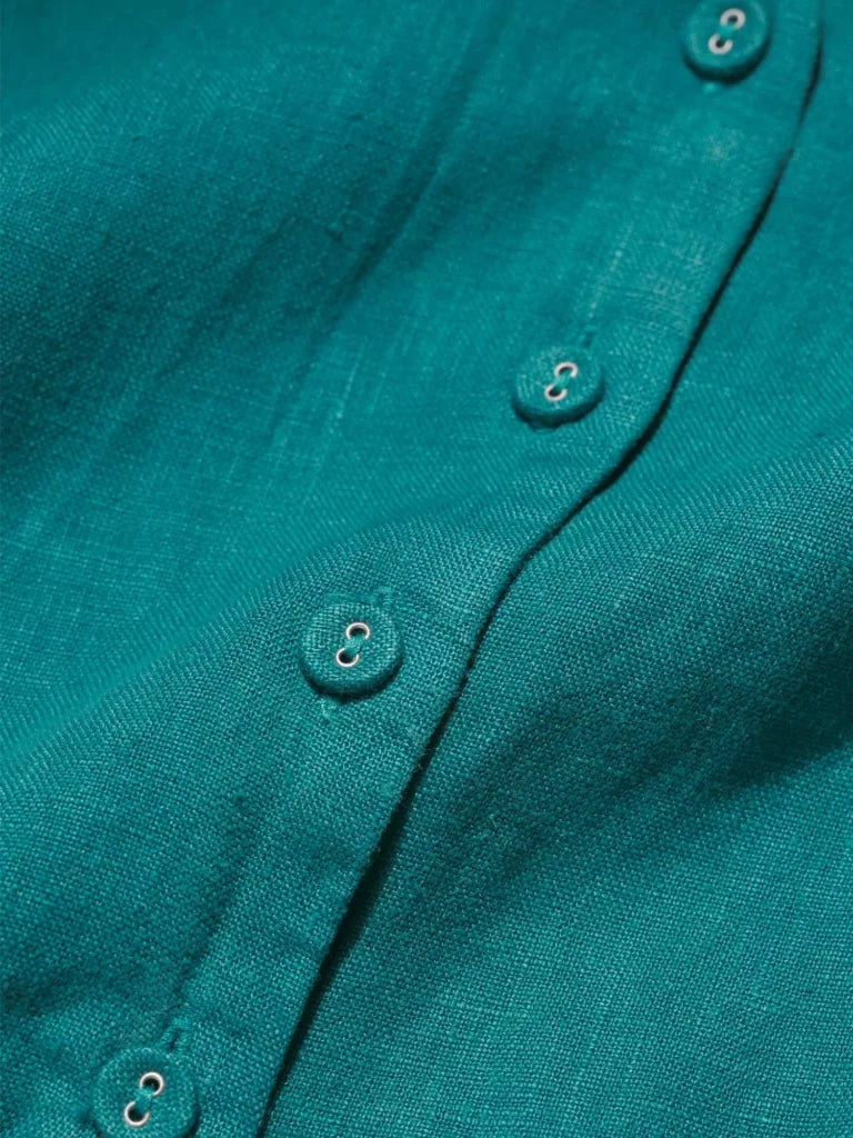 LINEN DRESS | CARVED WOOD: DEEP DIVE-Dress-SEASALT-Coriander