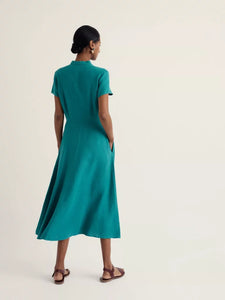 LINEN DRESS | CARVED WOOD: DEEP DIVE-Dress-SEASALT-Coriander