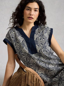 LINEN DRESS | JILLY-Dress-WHITE STUFF-Coriander