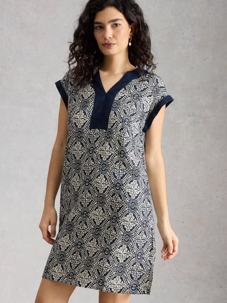 LINEN DRESS | JILLY-Dress-WHITE STUFF-Coriander