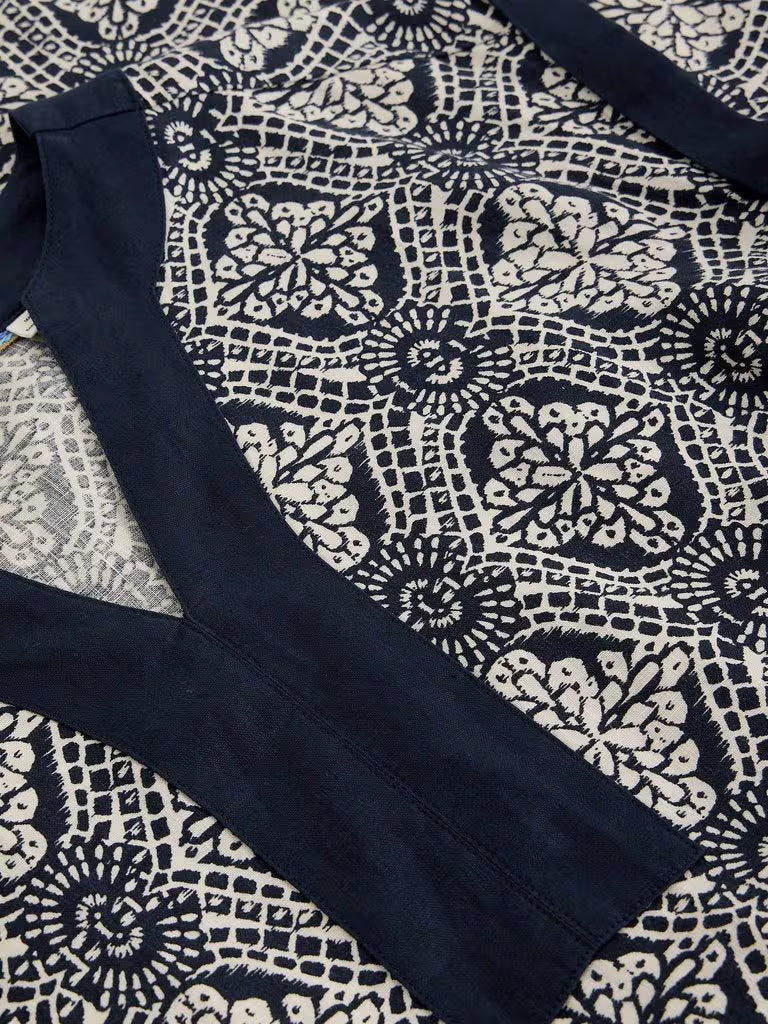 LINEN DRESS | JILLY-Dress-WHITE STUFF-Coriander