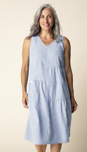 LINEN DRESS | MAYA-Dress-HABITAT-SMALL-CORNFLOWER-Coriander