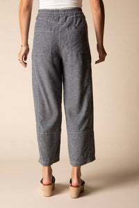 LINEN PANT | SEAMED CROP-Bottom-HABITAT-Coriander