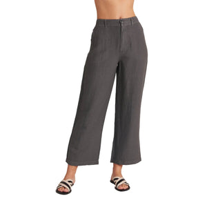 LINEN PANTS | BLAKELY WIDE LEG-Clothing-BELLA DAHL-26-SAND KHAKI-Coriander