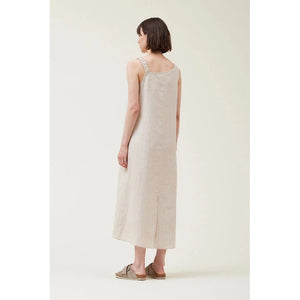 LINEN WORK DRESS-Dresses-GRADE AND GATHER-Coriander