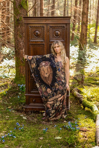 LIONHEART BOHEMIAN SCARF | BOTANICALS & NARNIA-Scarves & Wraps-MARKET OF STARS-Coriander