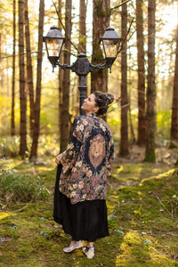 LIONHEART MATINEE DUSTER KIMONO | FLORALS & NARNIA-Jackets & Sweaters-MARKET OF STARS-Coriander