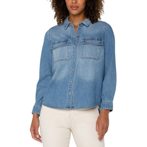 LIVERPOOL SHIRT | WITH POCKETS-Tops-LIVERPOOL-Coriander