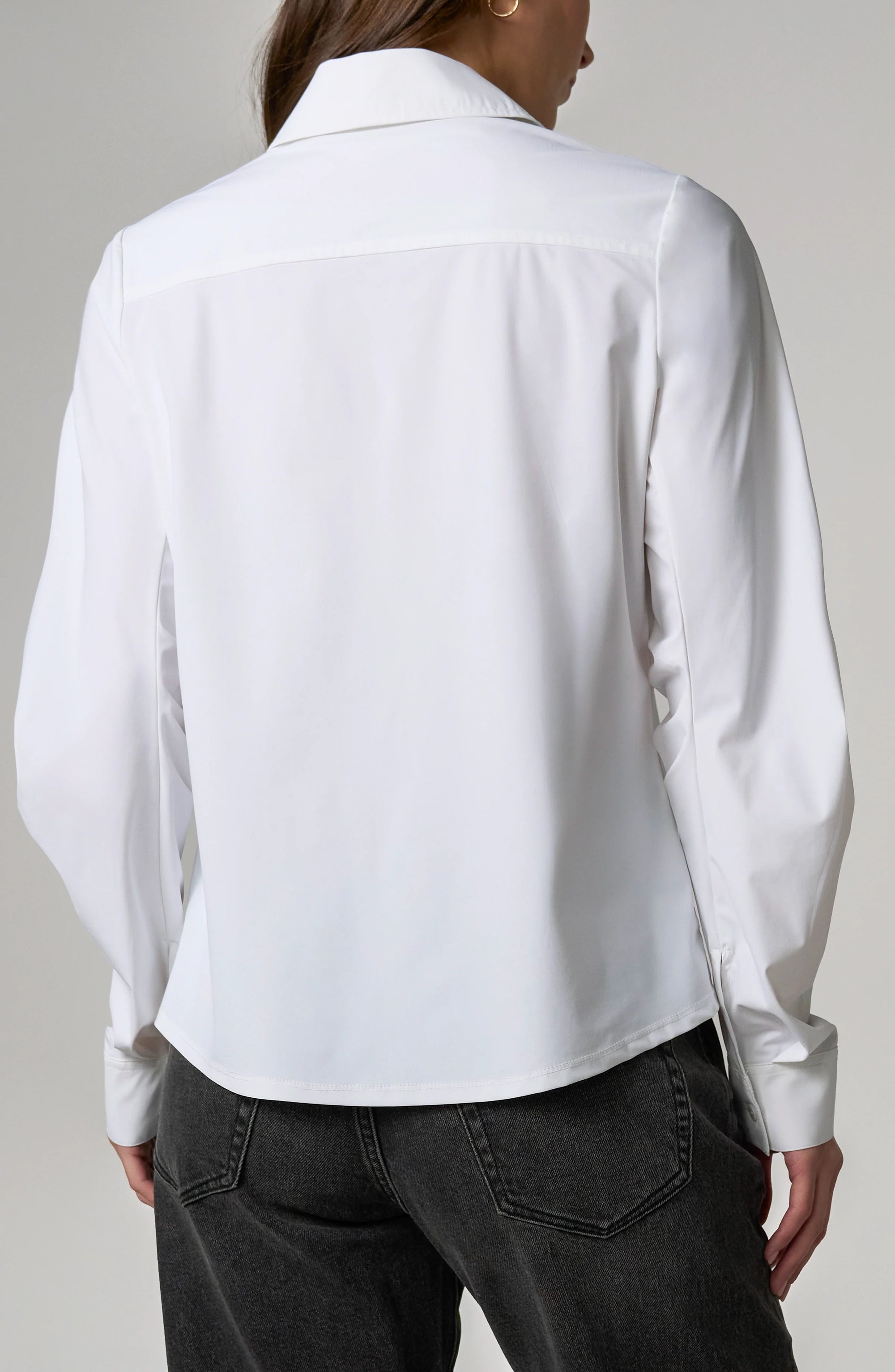 WOMEN'S SHIRT | PLEATED SLEEVE BUTTON UP