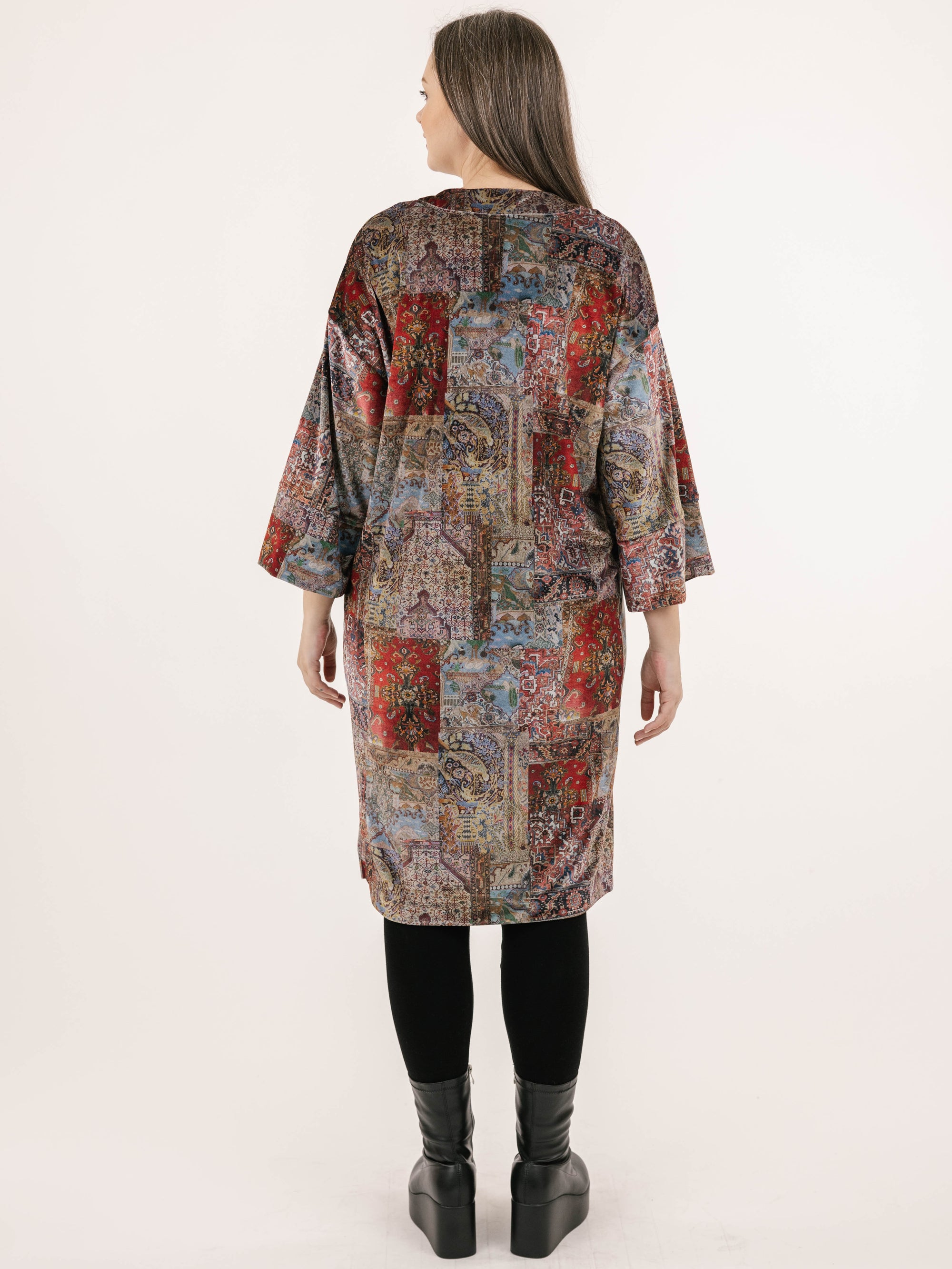 LONG CARDIGAN | ANNE VELVET VELVET-Jackets & Sweaters-SHANNON PASSERO-Coriander