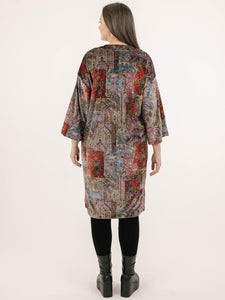 LONG CARDIGAN | ANNE VELVET VELVET-Jackets & Sweaters-SHANNON PASSERO-Coriander