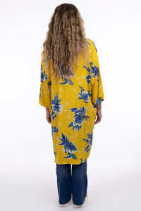 LONG CARDIGAN | JANIS: YELLOW PALM-Jackets & Sweaters-SHANNON PASSERO-Coriander