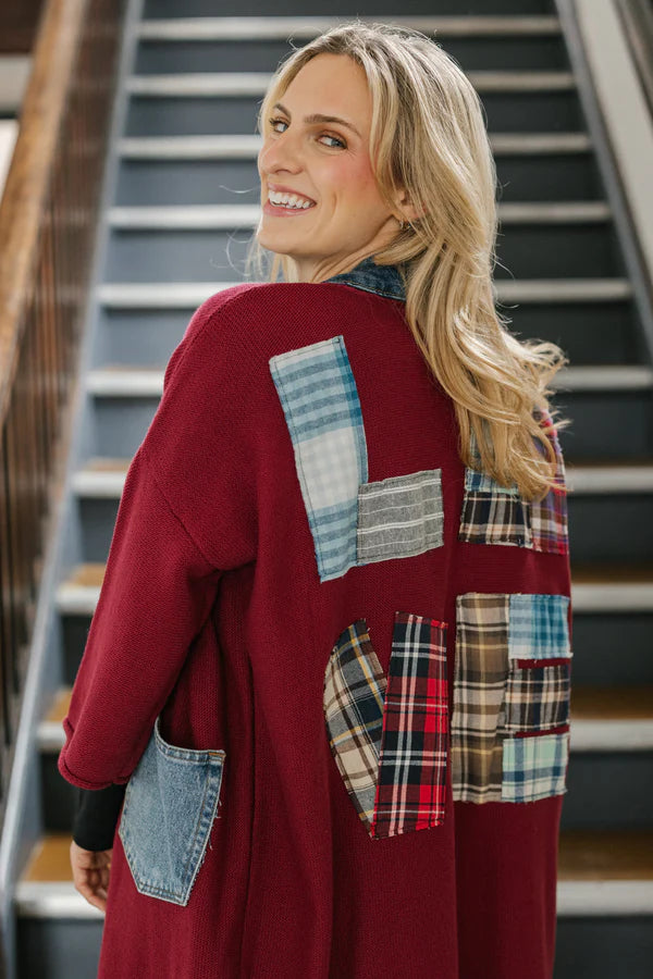 LONG CARDIGAN | PASSION-Jackets & Sweaters-SHANNON PASSERO-ONE-RHUBARB-Coriander