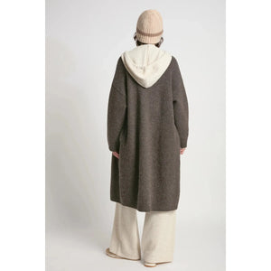 LONG CARDIGAN | SOFT FLOWING-Jackets & Sweaters-LOOK BY M-Coriander