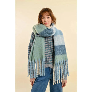 LONG FLUFFY SCARF-Accessories-MOLLY BRACKEN-Coriander