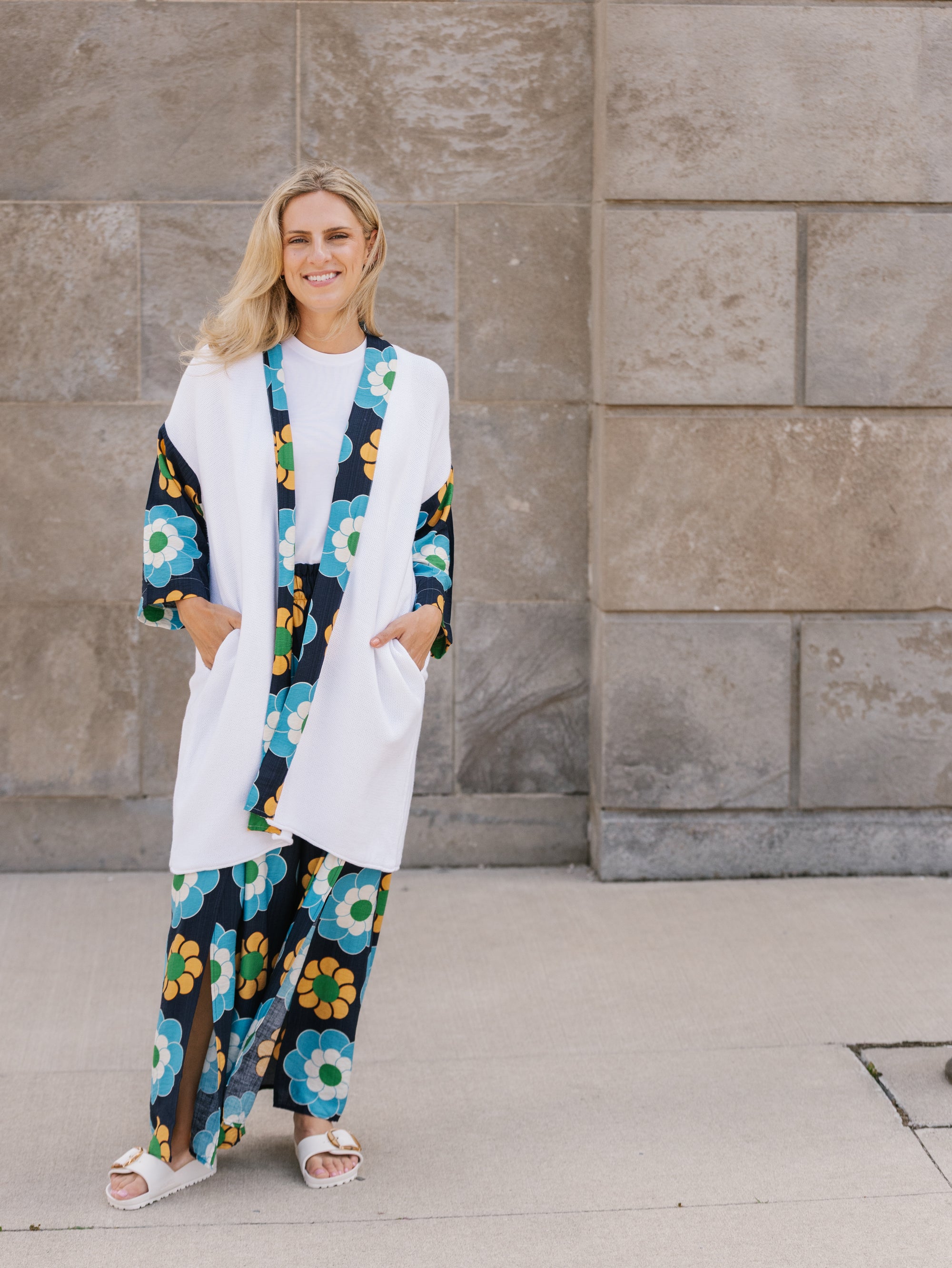 LONG KIMONO CARDIGAN | MARIBEL-Jackets & Sweaters-SHANNON PASSERO-ONE-WHITE-Coriander