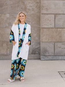 LONG KIMONO CARDIGAN | MARIBEL-Jackets & Sweaters-SHANNON PASSERO-ONE-WHITE-Coriander