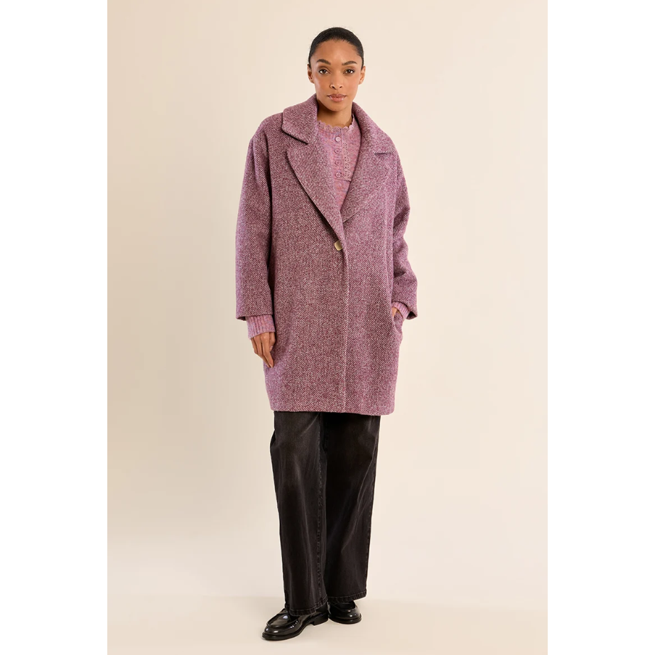 LONG OVERSIZED COAT-Uncategorised-MOLLY BRACKEN-Coriander