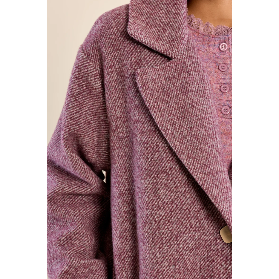 LONG OVERSIZED COAT-Uncategorised-MOLLY BRACKEN-SMALL-MAUVE-Coriander