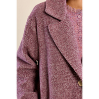 LONG OVERSIZED COAT-Uncategorised-MOLLY BRACKEN-SMALL-MAUVE-Coriander