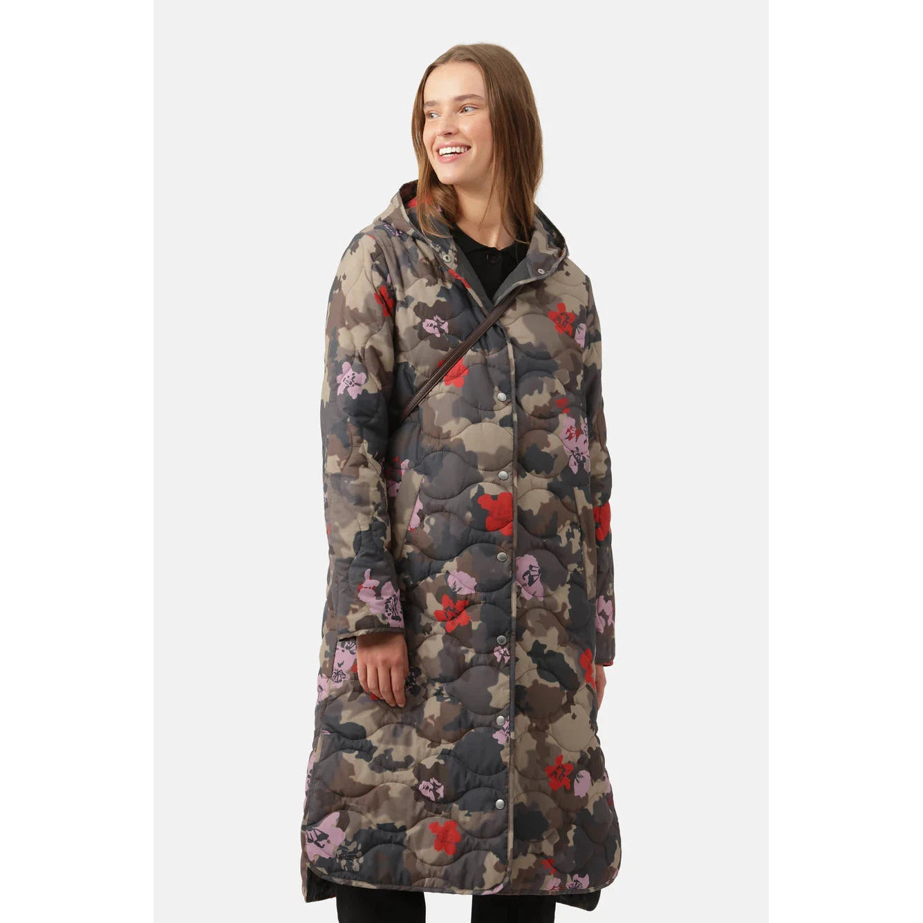 LONG QUILTED CAMO COAT-Jackets & Coats-ILSE JACOBSEN-Coriander