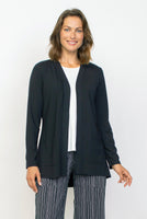 LONG SHIRRED BACK JACKET-Jackets & Sweaters-HABITAT-XSMALL-Black-Coriander